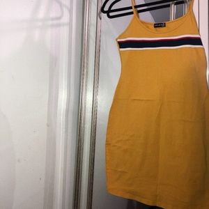 Popular 27 // YELLOW MINI DRESS